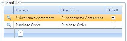 7. Templates Table