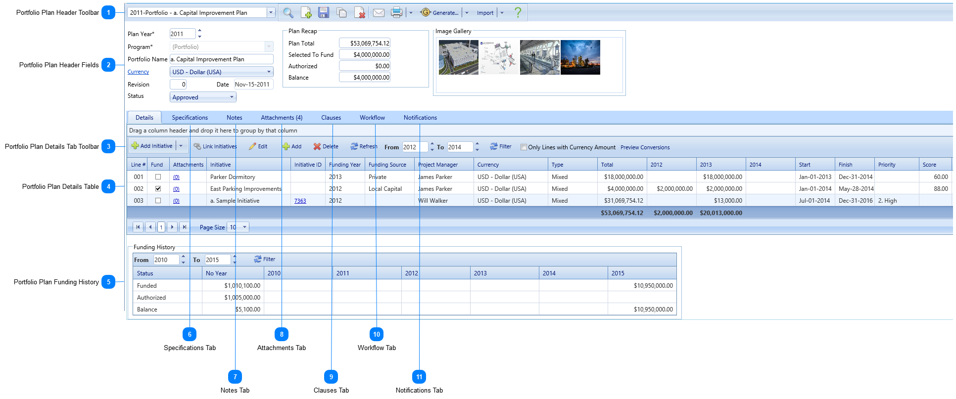 Portfolio Planning Worksheets