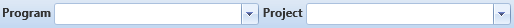 2. Program/Project Filter Fields