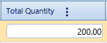 12.  Total Quantity Field