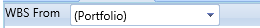 1. WBS From Dropdown