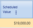 16. Scheduled Value Field