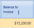 25. Balance to Invoice Field