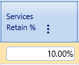 29. Services Retain % Field