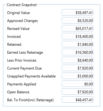 24. Contract Recap Section