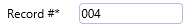 9. Record #* Field