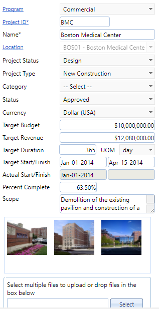 2. Project Fields