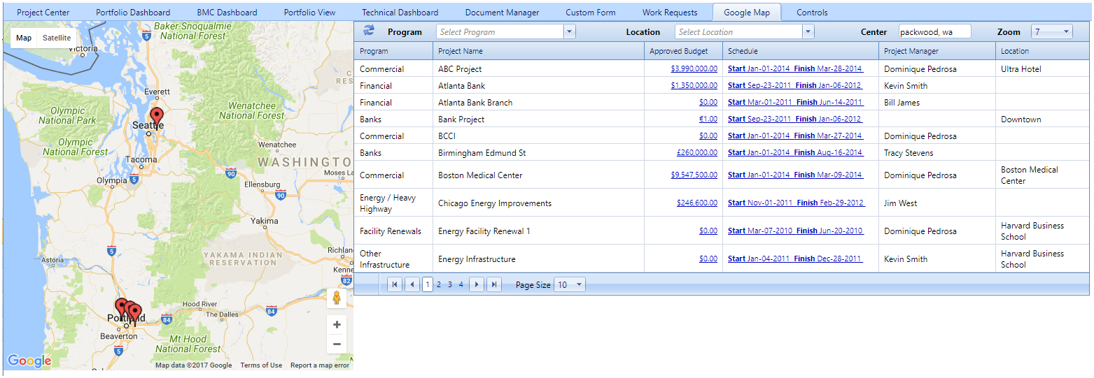 Project Map View