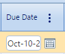 10. Due Date Field