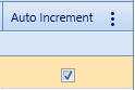 4. Auto Increment Checkbox