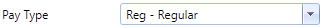 18. Pay Type Field
