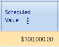 13.  Scheduled Value Field