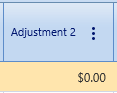 18.  Adjustment 2 Field