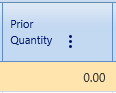 9. Prior Quantity Field