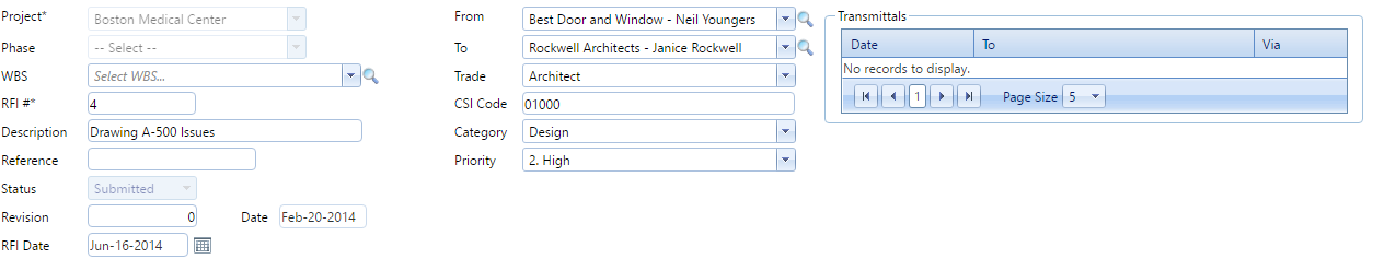 2. RFIs Header Fields