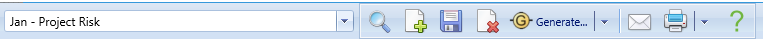 1. Risk Analysis Header Toolbar