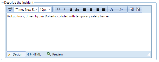 2. Describe the Incident Field