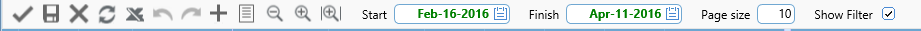 4. Schedules Gantt Chart Toolbar