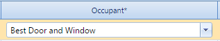 2. Occupant* Field
