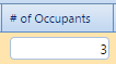 3. # of Occupants Field