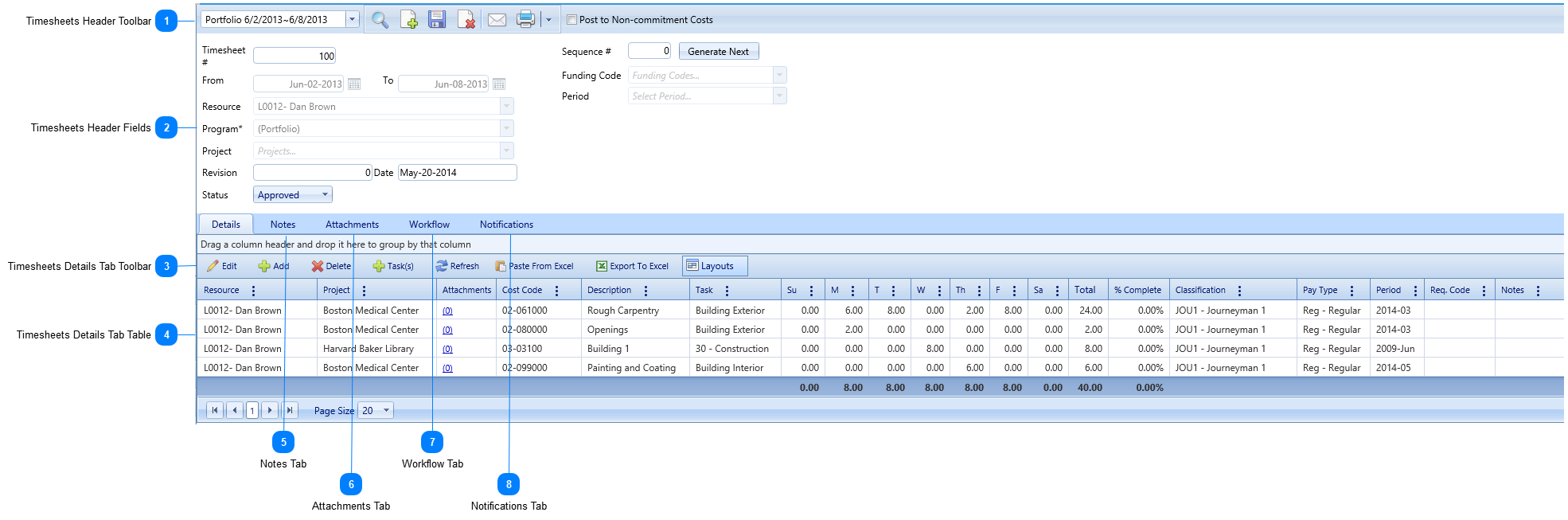 Timesheets