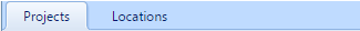 1. Projects / Locations Tabs