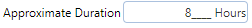 12. Approximate Duration Field