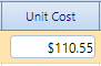 10. Unit Cost Field