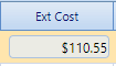 11. Ext. Cost Field