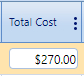 17. Total Cost Field