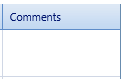 15. Comments Field