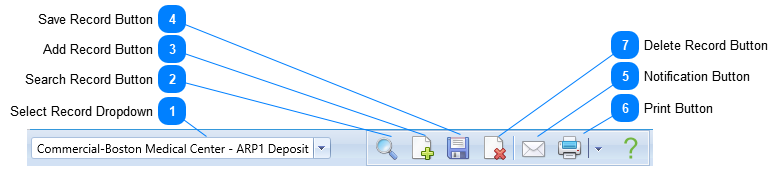 A/R and A/P Payments Header Toolbar