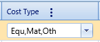 7. Cost Type Field