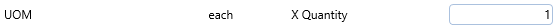 2. Quantity Field