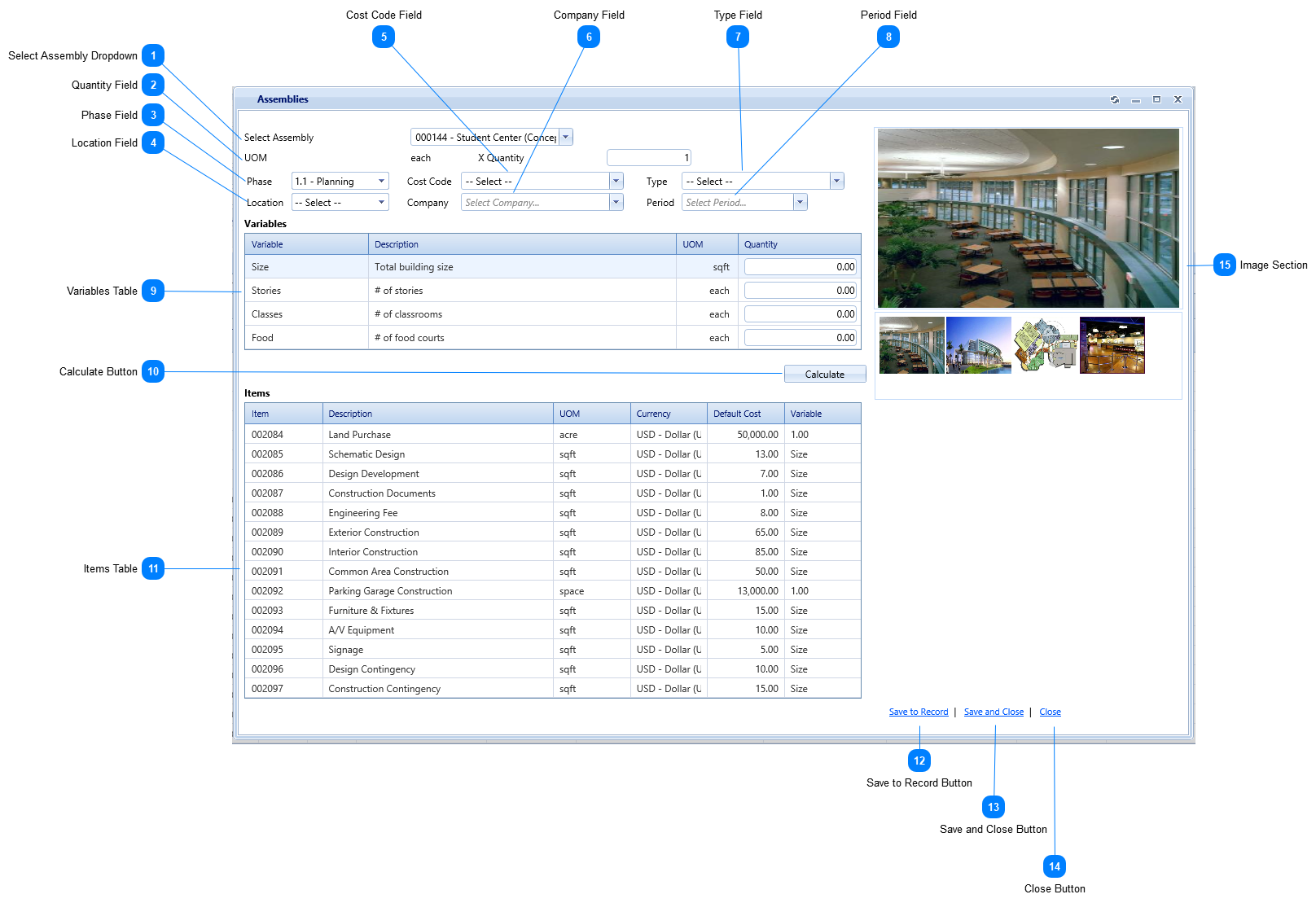 Assemblies Dialog