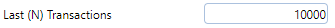 4. Last (N) Transactions Field