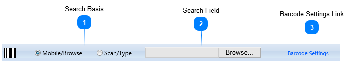 Barcode Search Bar