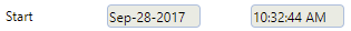 4. Start Date and Time Fields