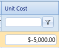 10. Unit Cost Field