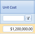 13. Unit Cost Field