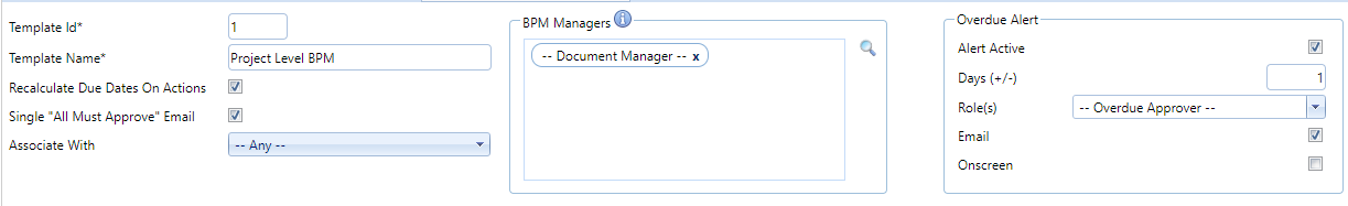 3. BPM Tab Header Fields