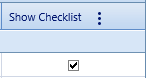 2. Show Checklists Checkbox