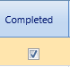 3. Completed Checkbox