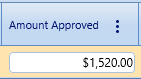 15. Amount Approved Field