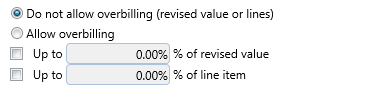 16. Overbilling Options Section