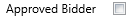 2. Approved Bidder Checkbox