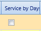 16.  Service by Days Checkbox