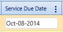 20.  Service Due Date Field