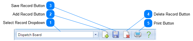 Configure Dispatch Boards Header Toolbar