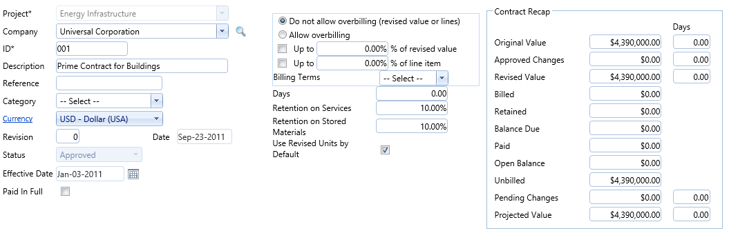 2. Contracts Header Fields